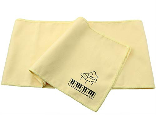 Ruiwaer Gelbe Klaviertasten-Abdeckung Tastatur, staubdicht, Flanelltuch für 88 Tasten, elektronische Tastatur, Digitalpiano, Yamaha, Casio, Roland, Konsolen