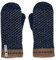 ÖJBRO VANTFABRIK 1 Paar Fäustlinge Gr. L (10-11) Wolle Strick-Handschuhe 4-lagige Merinowolle Winter-Handschuhe aus Schweden, Fausthandschuh Damen & Herren, extra warm & weich - Skaftö Marin