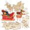 Baker Ross FE852 Rentier und Schlitten Setsaus Holz, Holzbasteln für Kinder zum Dekorieren und Ausstellen, Machen Sie Ihre eigenen Weihnachtsdekorationen