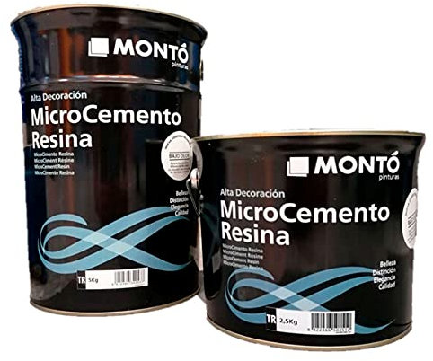 Resina al Agua para Revestimientos de Cemento. MicroCemento Resina (5Kg, Color 3136)