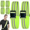 Seasboes Reflexgürtel Set, Reflektorband, Hohe Sichtbarkeit Reflektoren Gurt, Reflektierende Armbänder für Läufer, Reflektorband mit Klettverschluss für Radfahren, Wandern, Joggen, Wandern