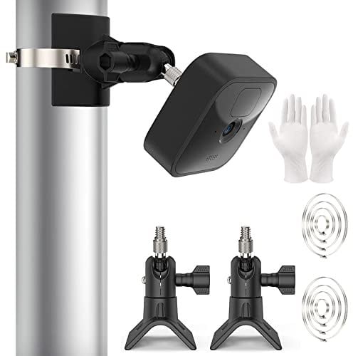 Kamera Halterung für Blink Kamera Outdoor & Blink Indoor, Verstellbare Masthalterung Pole Montagehalterung Wandhalterung für Blink Mini & Blink XT/XT2, Kamera Halter Zubehör für Blink Kamera, 2 Stück