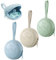 PandaEar Custodia Portaciuccio in Silicone, Pacco da 3, Pratica Tasca Portaciuccio da Viaggio per Neonati, Contenitore in Silicone Senza BPA per Bambini e Bambine (Verde, Blu, Crema)
