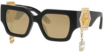 Philipp Plein Unisex SPP103S Sunglasses, Black 700g, 51