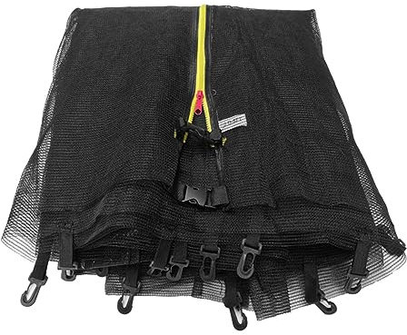 ZONADAH Trampolin-Sicherheitsnetz, 2,4 m, umlaufendes Netz für 6-Stangen, 1,63 m Höhe, hochwertige Trampolinteile, einfach zu installierende Ersatzanzüge für den Außenbereich