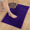 Reyox Badematte Hochflor Chenille rutschfest Vorleger Waschbar Badteppich Badezimmer Wasserabsorbierenden Blau Violett 60 x 90 cm