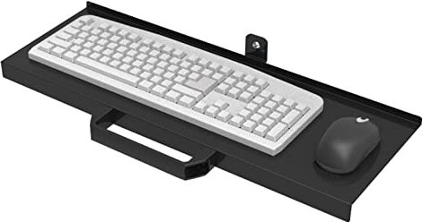 JHLP Keyboard Tray Wall Mount - Telescopic Folding Keyboard Bracket for Monitor Stand and Mouse - Convenient and Space-Saving Solution