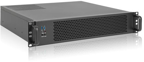 RackChoice MicroATX/Mini-ITX 2U Rackmount Server Chassis max 9x3.5 Bay / USB3.0 with 2.0 Adapter Support ATX PSU Either top or Side Cooling Depth 17.7