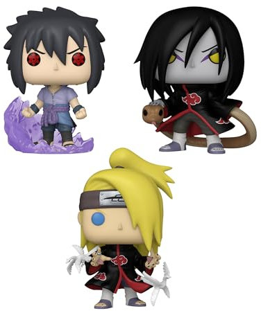 Funko Pop! Naruto 3er Set - Deidara, Orochimaru und Sasuke (First Susano'o)