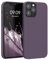 kwmobile Handyhülle für iPhone 12 Hülle/iPhone 12 Pro Hülle - Silikon Handy Case - weiche Oberfläche - kabelloses Laden - Helle Iris