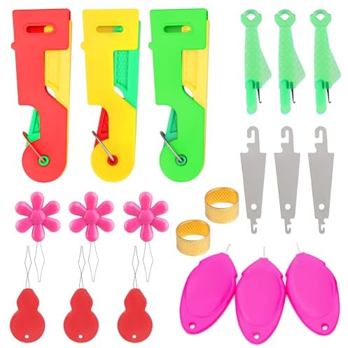 ENCHOL 20 Pcs Needle Threaders for Hand Sewing, Sewing Machines