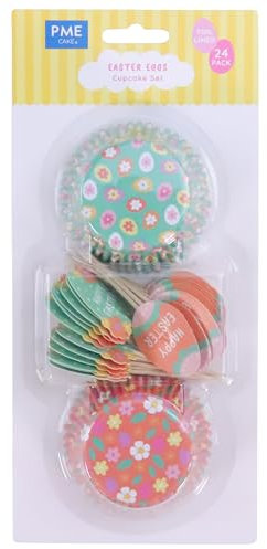 PME Oster Bakförmchen & Cupcake Dekorationensset mit 48 - Ostereier