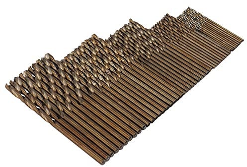 RIYAN 50 StüCk Bohrer Bit 1Mm-3Mm Bohr Kraft Werkzeug M35 Bohrer Set zum Bohren Von GehäRtetem Stahl im Gusseisen