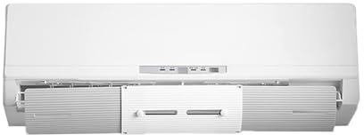 WOTZOV Deflector de ventilación de Aire Acondicionado, Parabrisas antiexplosión/Anti-soplado Directo para el hogar, Mini-Split, Unidades centrales de Aire Acondicionado (Blanco+Gris)