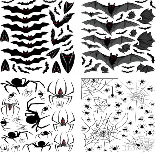 ZKGYUS 113 Pezzi Halloween Addobbi Halloween Halloween Decorazioni Decorazioni Halloween Ideale per Soffitti di Feste a Tema Finestre e Porte Decorazioni per Il Giardino