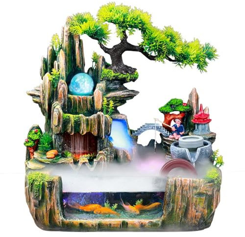 Aquarium Fontaine Interieur, Zen Fontaine A Eau Decoration Interieur Fontaine Decorative Deco Zen Bureau Travail Maison Salon Moderne