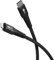 goobay USB-C auf Lightning 60W / 2m / Flexibles Textilkabel / 480 Mbits Ladekabel USB C/Supersoft/Schnellladekabel Apple Lightning Kabel/USB Typ C Stoffkabel/Schwarz / 74516