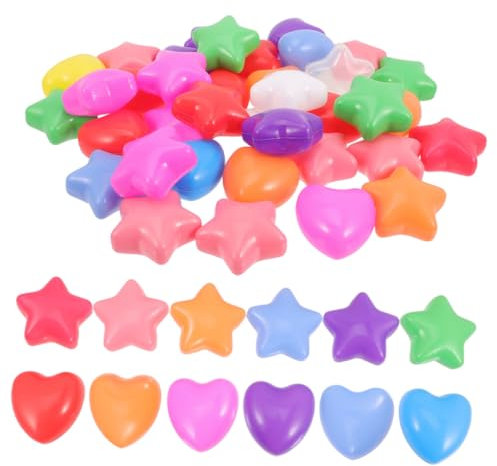 BCOATH Bunte Stern Und Herzform Wasserbälle Robuste Crush Proof Spielbälle Für Ideal Für Indoor Spielbereiche Pools Und Partys Herz Und Stern