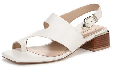 Naturalizer Audra Women's Flat Sandals Walking Shoes White Medium Fit UK 5