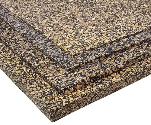 Nitrile Bonded Cork Sheet - 3mm Thick - 400mm x 400mm