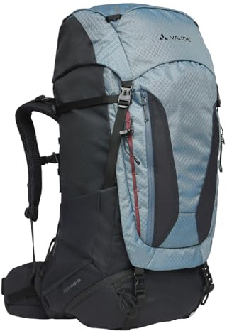 VAUDE Avox 60+10 Trekkingrucksack – Heron | Trekkingrucksack für Damen – 70L – mit Tergolight-Tragesystem – Wanderrucksack mit Frontöffnung – Regenhülle inklusive