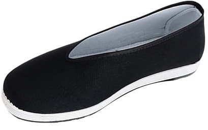 LinRim Traditionelle chinesische alte Peking Schuhe Chinesische Kung Fu Tai Chi Kampfkunst Schuhe Traditionelle Chinesisch Qigong Slip On Sneakers Walkingschuhe Leichte Sportschuhe Slipper