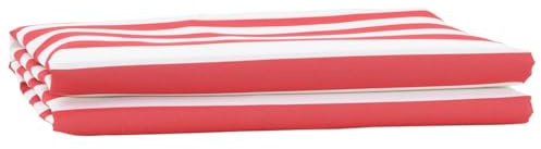 vidaXL Markisenersatzstoff Rot und Weiß 1000 x 160 cm Polyester, Markise für draußen, rechteckig, wetterfest, UV-Schutz, pflegeleicht, farbecht, wasserabweisend