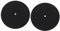 UKCOCO 2pcs Silicone Turntable Slipmat Durable Static Vinyl Record Player Mat Slip Design Compatible with All Turntables Stylish Protection for Your Setup