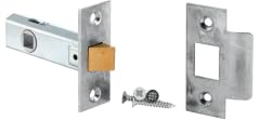 Tubular Mortice Latch – 64 mm Case with 45 mm Backset, Standard Internal Door Latch – Hardware Fittings Included (Polished Chrome)