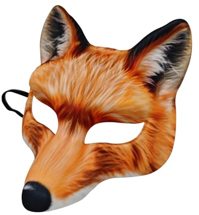 Shurhome Tiermaske Festival Mit Elastischer Schnur Bequem Atmungsaktiv Für Erwachsene Kinder Halloween Cosplay Karneval Kostüm