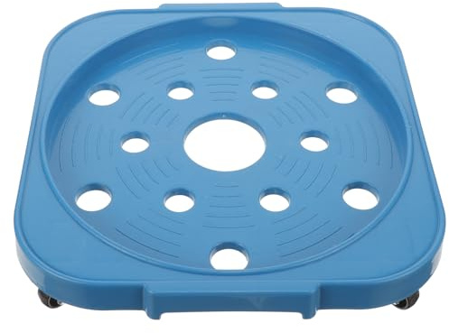 FENICAL Gas Bottle Trolley Load-Bearing Tray Gas Cylinder Storage Rack Stainless Steel Plastic Kitchen Storage Stand Strong Bearing Capacity Fine Workmanship Universal