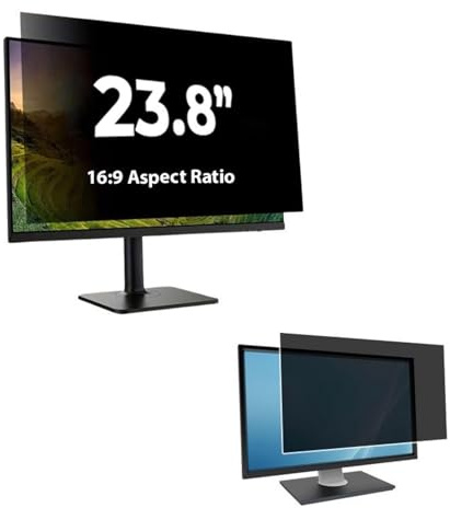 AJPARTS UK 23.8 inch Computer Privacy Screen Filter for 16:9 Widescreen Display, Monitor Screen Privacy Filter,Anti Spy Anti-Glare Blue Light Blocking Screen Protector Film