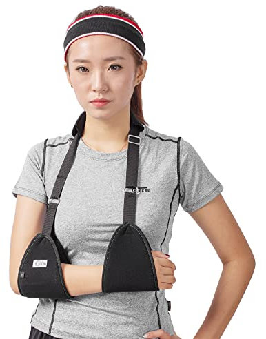 Triangle de l'écharpe médicale d'immobilisation épaule Rotator Brassard poignet Coude avant-bras support Brace Sangle avec rembourrage souple confortable léger simple pour cassé et Fractured Bras