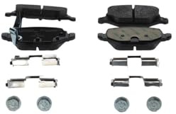 Bosch BP1924 - Brake Pads Car Rear Axle - Bosch Quality - Reduced Noise and Dust - ECE-R90 Certified - Copper-Free - 1 Set of 4 Pads - With Accessories