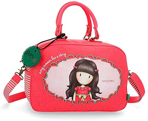 Santoro Gorjuss Every Summer has a Story Reisetasche Orange 37x25x15 cms Synthetisches Leder