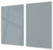 Planche à découper en verre trempé – Couvre-cuisinière et protège-plain de travail en verre résistant – UNE PIÈCE (60x52 cm) ou DEUX PIÈCES (30x52 cm chacune); D18 Série de couleurs: Z Gris Cendré