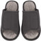 RUIXIA Chaussons Diabétiques Hommes Femmes Chaussons Orthopédiques Chaussons Ajustable par Attache Auto-adhésive Pantoufles Antidérapant Chaussons Large et Confortable pour Pieds Gonflés, Gris, 44/45
