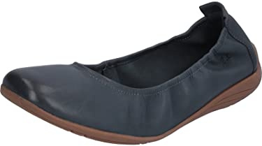 Josef Seibel Damen Ballerinas Fenja 01, Frauen Klassische Ballerinas, feminin Women's Women Woman Freizeit leger Flats,Blau(Ocean),43 EU / 9 UK