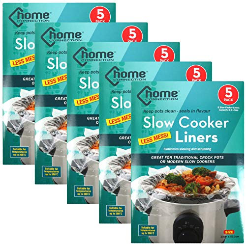 25pc Slow Cooker Liners 6.5L Universal Size Crock Pot Easy Clean Covers 200ºC