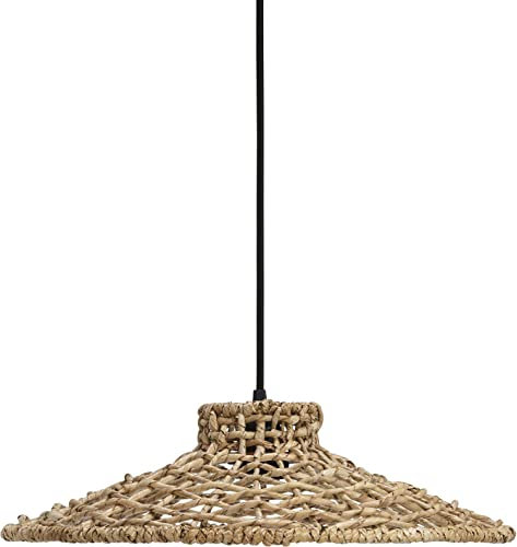 PR Home of Scandinavia Hängeleuchte braun natur Sari Outdoor IP44 E27 29cm mit Stecker