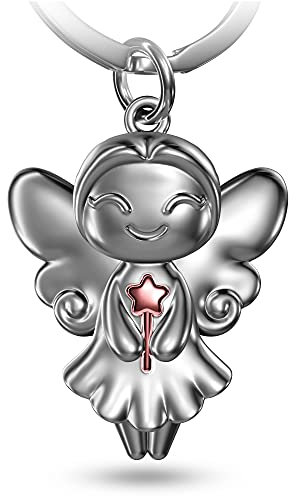 FABACH Glücksfee Schlüsselanhänger Fairy - Gute Wünsche Schutzengel Schlüsselanhänger - Schutzengel Glücksbringer Engel Anhänger Fee - Viel Erfolg Geschenk Viel Glück