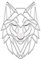 tuning-art WB05 Wanddekoration | Deko Metallschild | Stahl | Massiv | geometrische Wandkunst, Farbe:Wolf Weiß