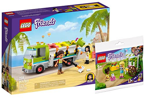 Ameet Verlag Lego Friends - Juego de 41712 de reciclaje y carrito de flores de Friends 30413 (bolsa de plástico)