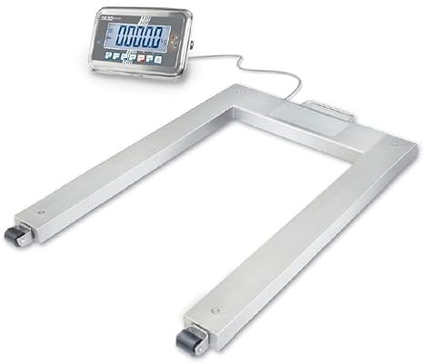 Kern UFN 1.5T0.5IPM - Palettenwaage mit Edelstahl-Lastaufnahme (IP67), mit Eichzulassung [M], Wägebereich [Max]: 1500 kg, Ablesbarkeit [d]: 0,5 kg, GEEICHT