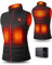UNBON Beheizbare Weste Damen, Elektrisch Beheizte Weste Damen USB mit 4 Heizzonen 3 Temperaturstufen, Heizweste Aufladbar, Beheizbare Jacke Winter Waschbar für Outdoor-Sportarten Größe L Schwarz
