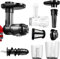 Slow Juicer Zubehör Für Kitchen Aid,90% Saftausbeute, 8Stück Aufsatz Mit Saftkanne, Reinigungsbürste,Tresterbehälter & Stößel Für Kitchen Aid Standmixer, Kaltpresse Accessories Für Gemüse Und Obst