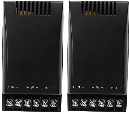 aqxreight Auto-Lautsprecher-Frequenzweiche, 2 Stück Auto-Audio-Frequenzweiche 2-Wege-100-W-Ausgang 12 V Korrekter Klang ABS-Schale Auto-Lautsprecher-Frequenzweiche für Fahrzeug