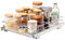 VEVOR Organizador Extraíble Debajo del Fregadero 292x419x63,5 mm Cesta Deslizante 1 Nivel de Acero Cromado Cajón Deslizante Carga de 13 kg Deslizamiento Suave para Organización del Baño Cocina