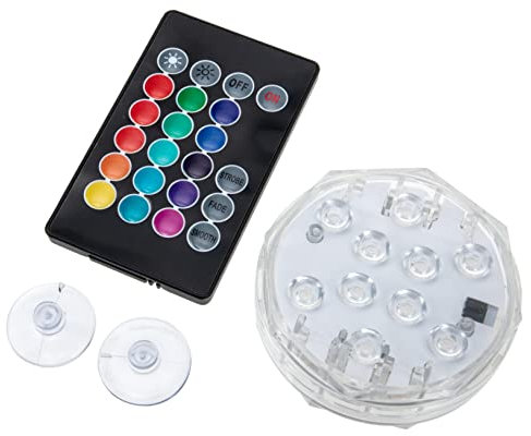 OSALADI Luci Della Piscina Luci Della Fontana Subacquea Luci Per Laghetti Interrato Luci Fontana Sommerse Luci Della Vasca Idromassaggio Immersione Plastica Vaso Bianca