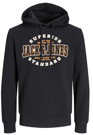 Jack & Jones Male Kapuzenpullover Plus Size Logo Kapuzenpullover